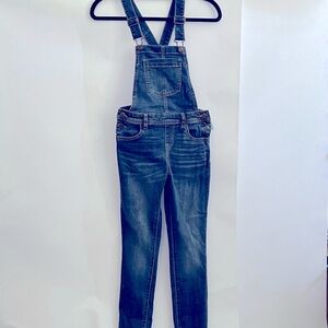 Girls Denim Bibbed Overalls 10/12 NEW